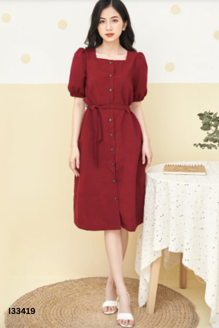 Váy TWENTYFIVE đỏ trơn