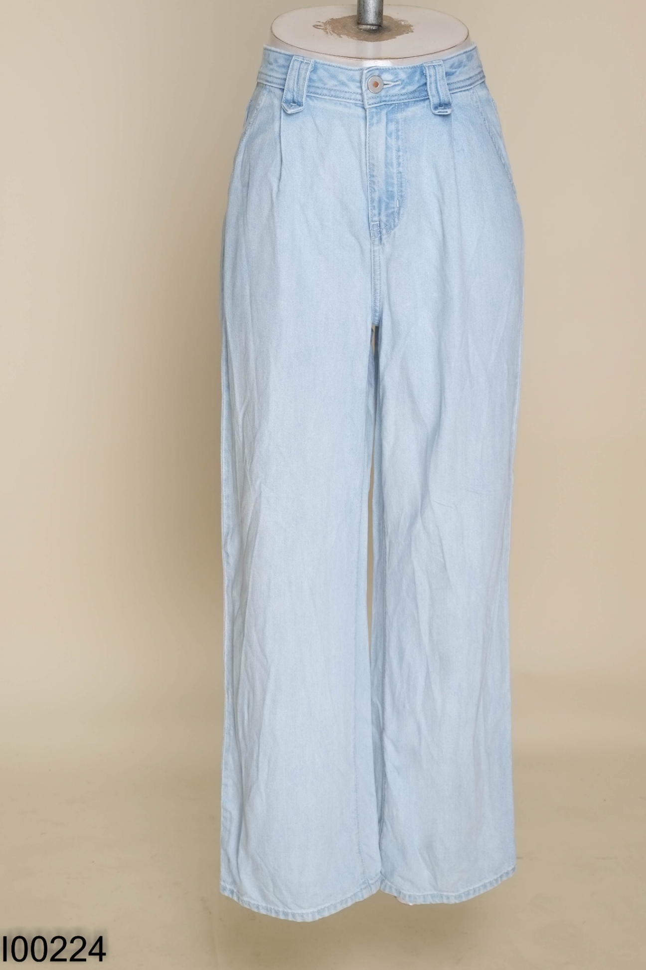 Quần culottes jeans xanh nhạt