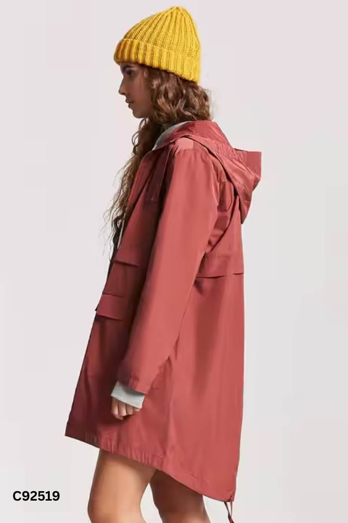 Áo gió FOREVER 21 hồng đất