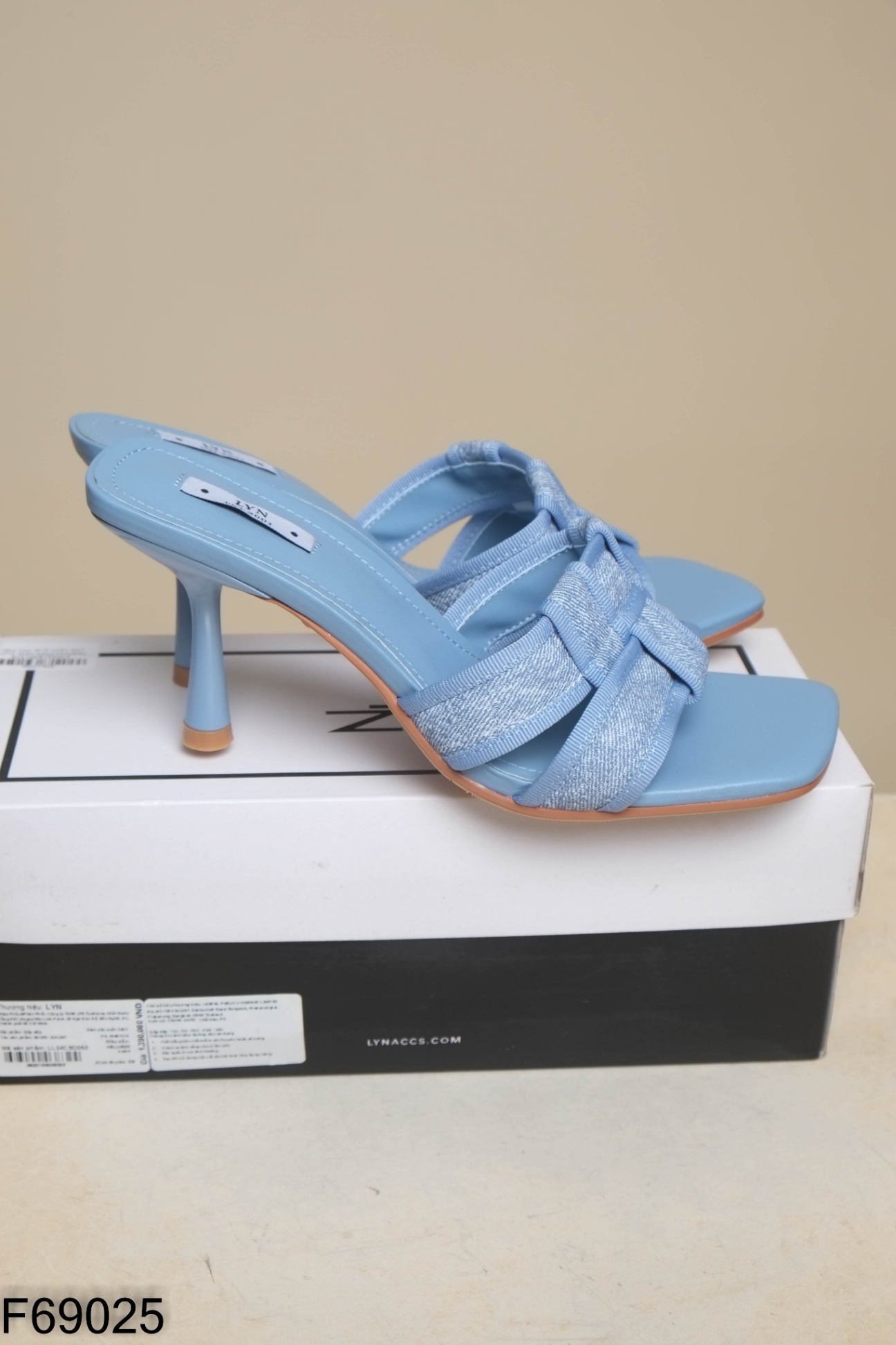 NEW Guốc LYN xanh quai mix kiểu jeans