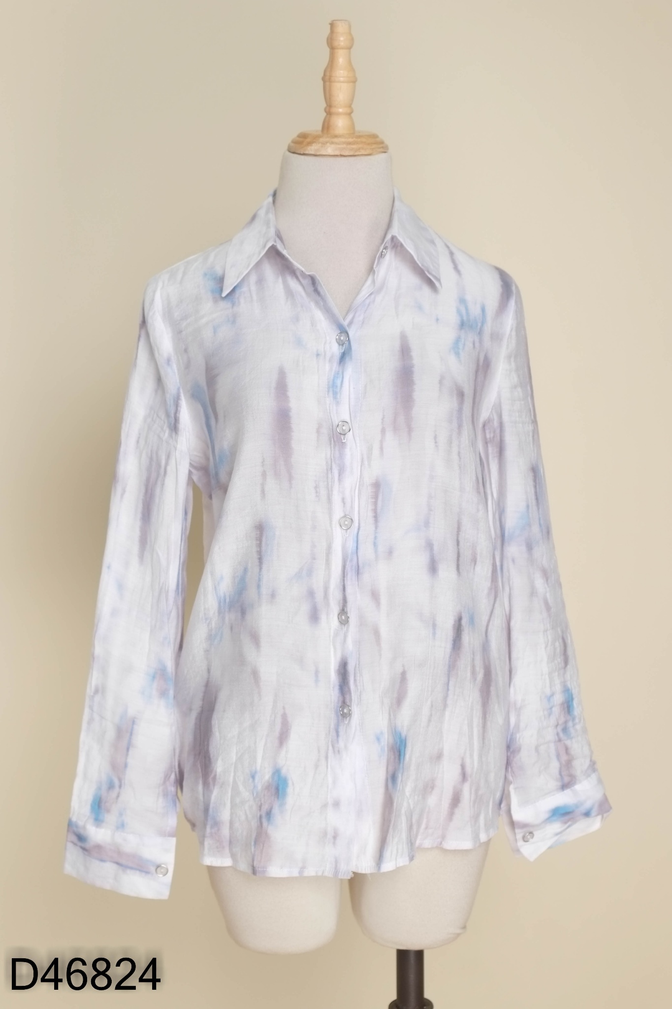 Áo LIIN CLOTHING trắng loang xám