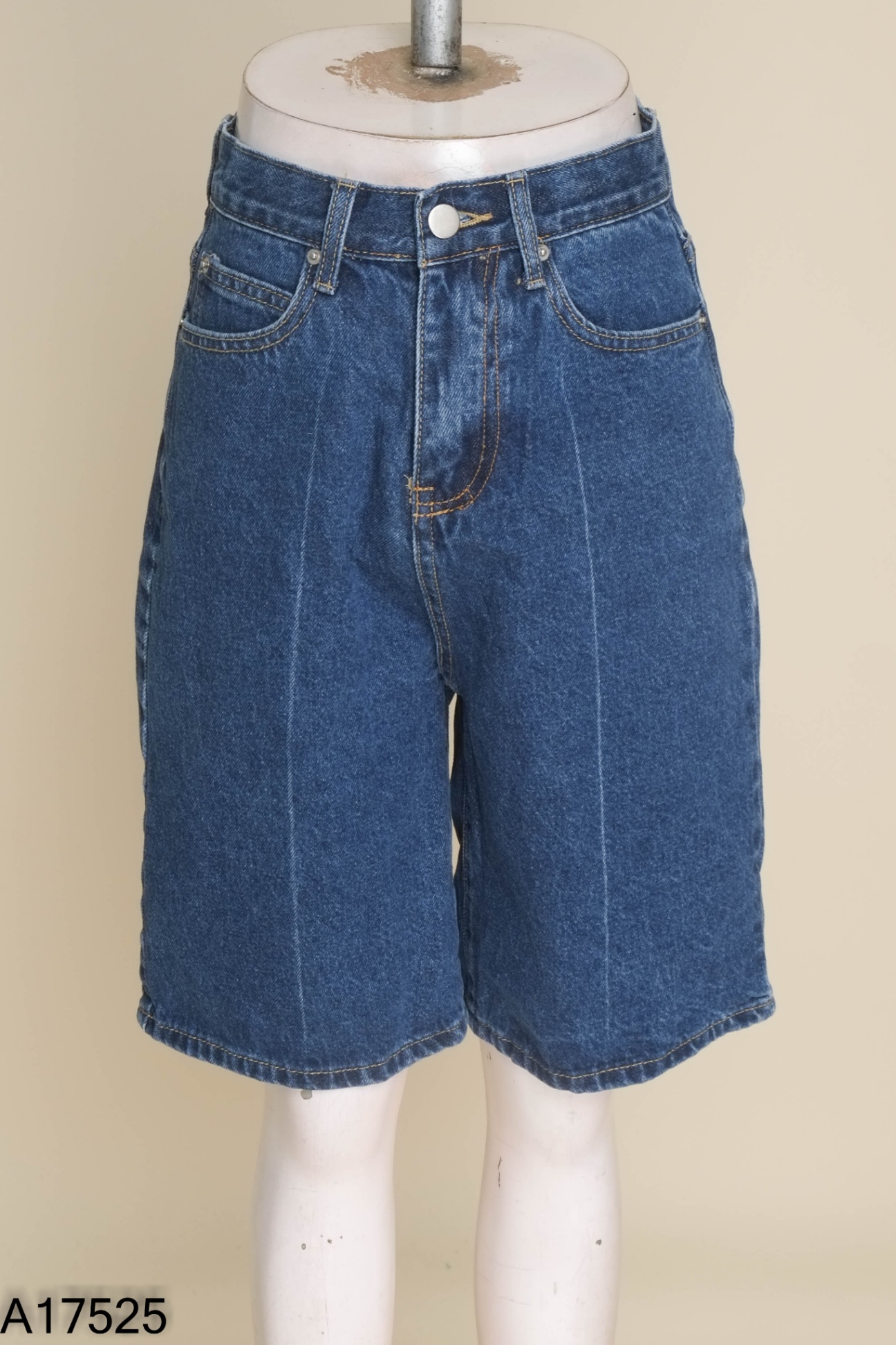 Quần shorts jeans xanh