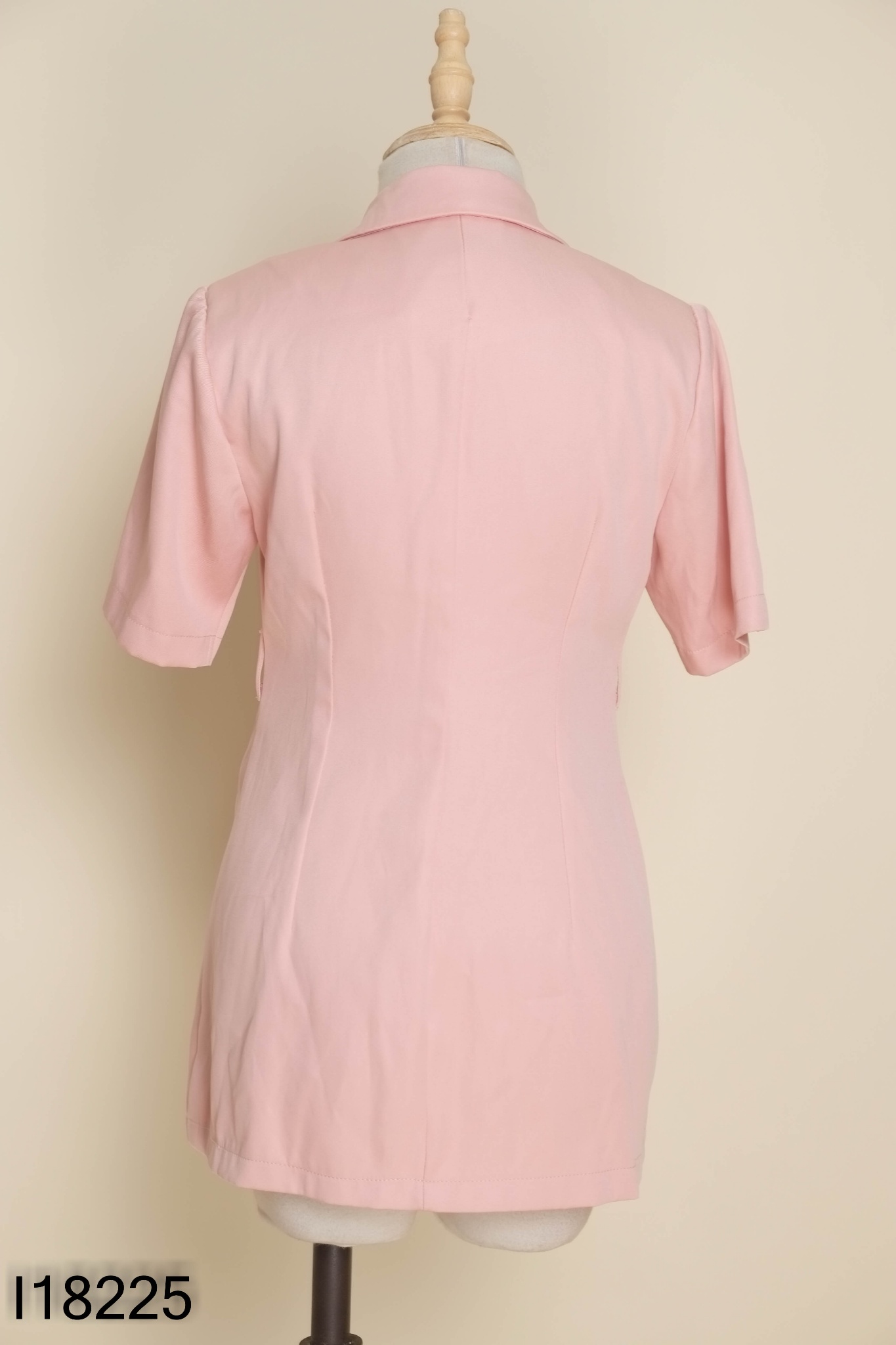 Áo blazer hồng trơn