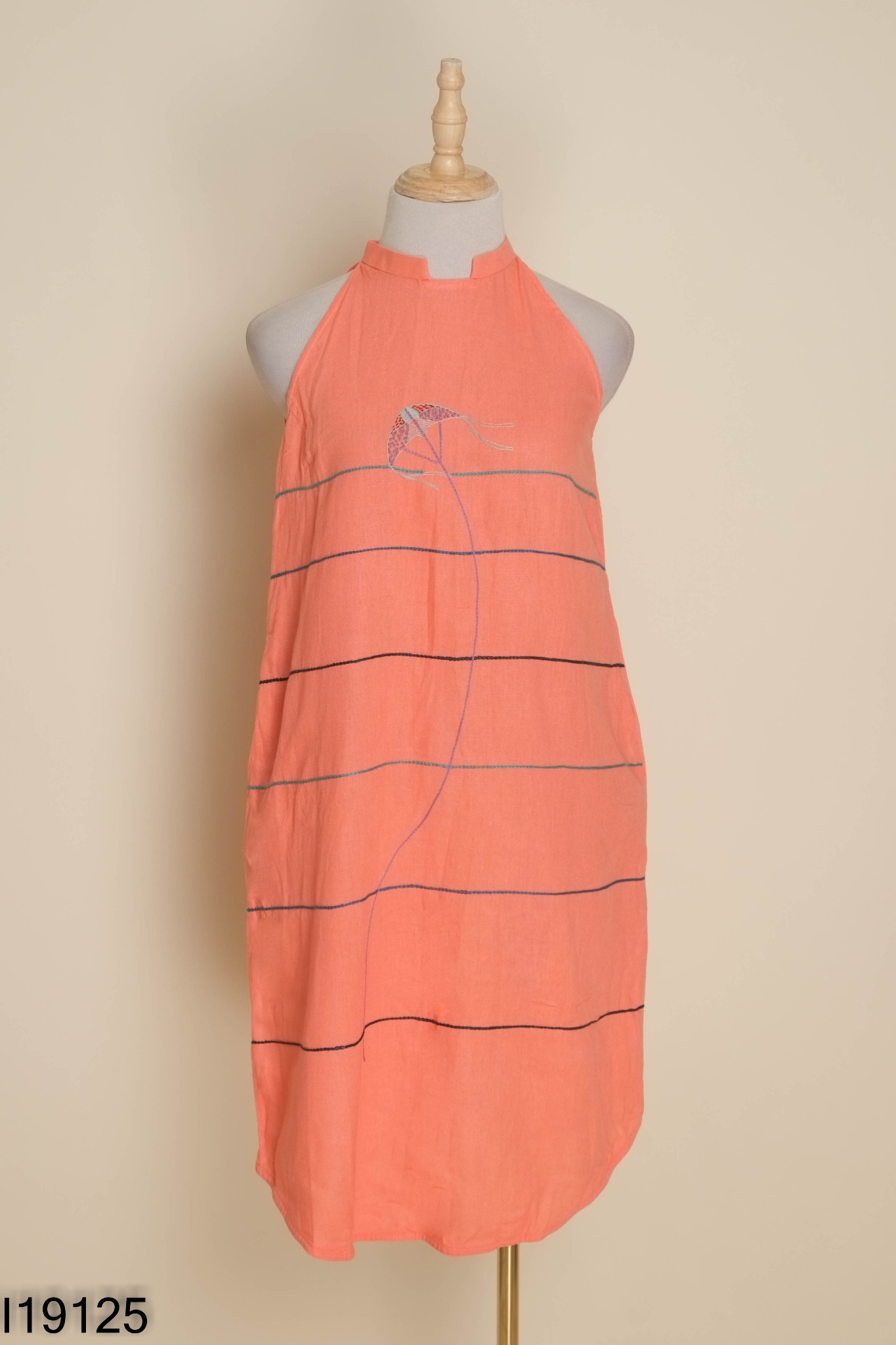 Váy linen OZ DESIGN HOUSE thêu họa tiết