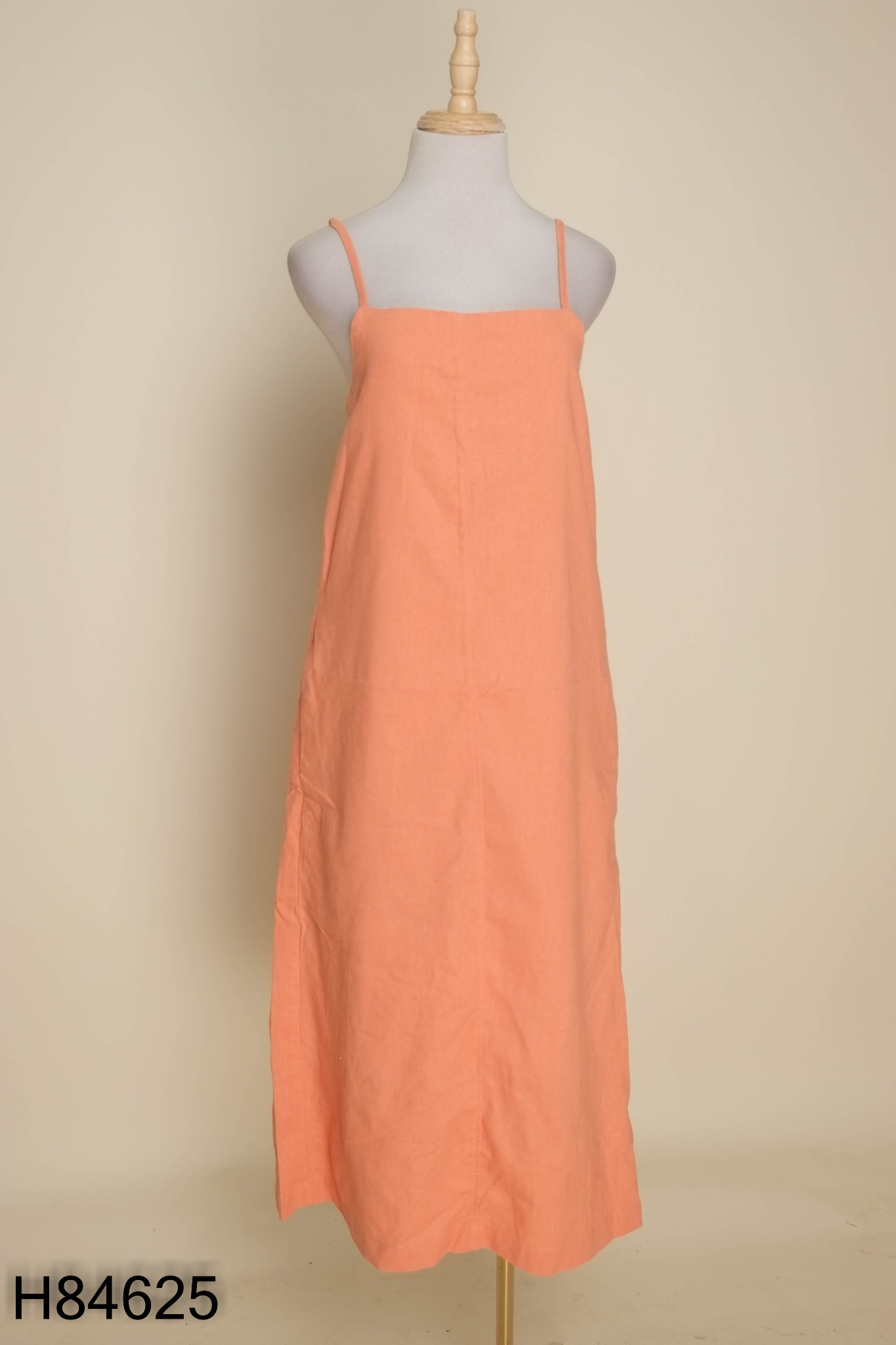 Váy 2s linen cam trơn