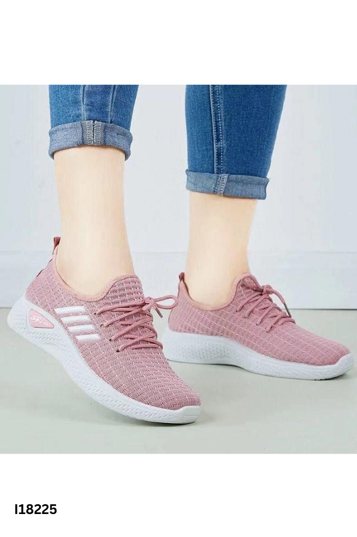 Giày thể thao hồng đế trắng