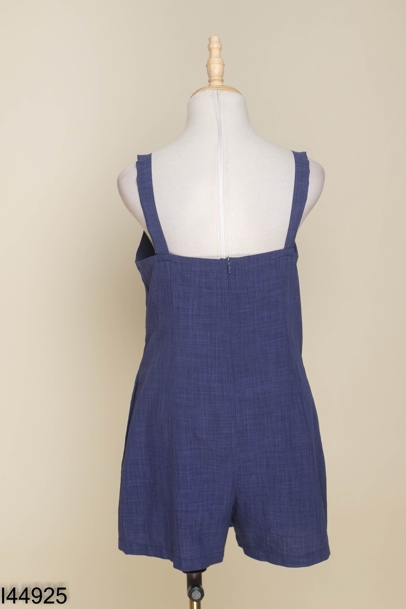 Jumpsuit hai dây xanh trơn