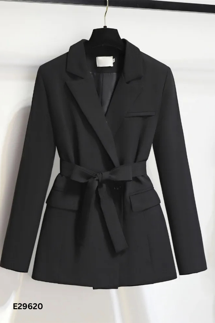 NEWTAG Áo blazer LOVITO đen trơn