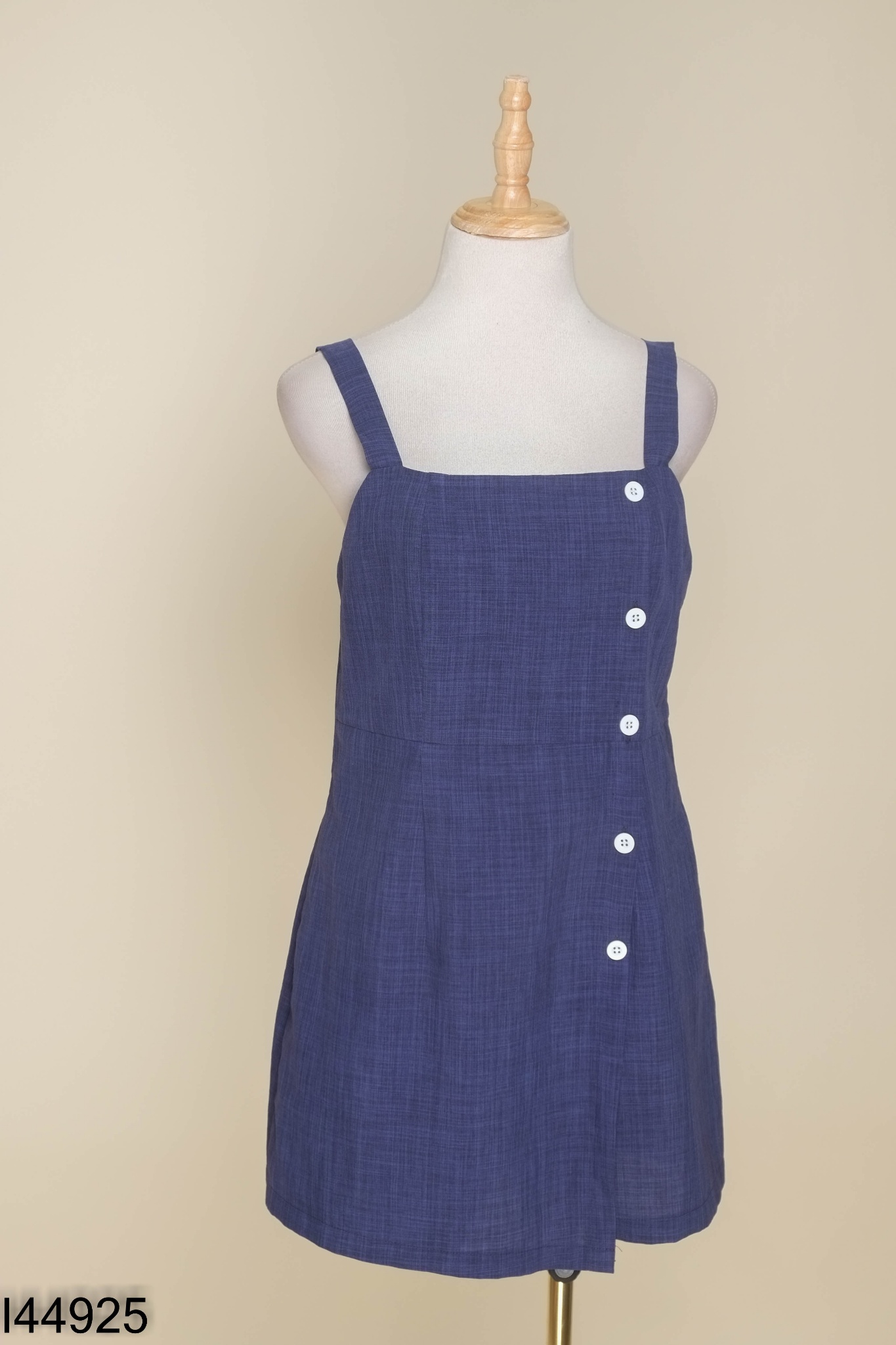 Jumpsuit hai dây xanh trơn