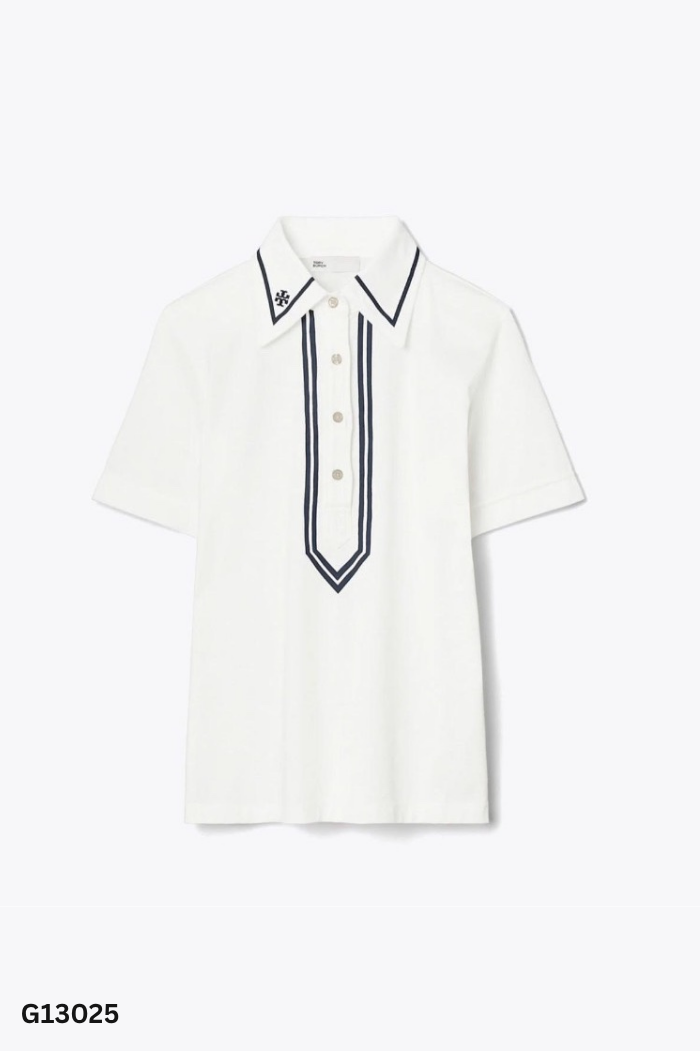Áo trắng cổ polo