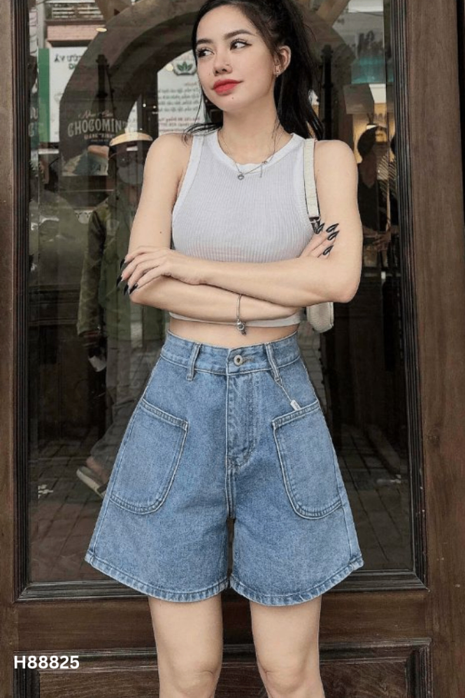 Quần shorts VM jeans xanh