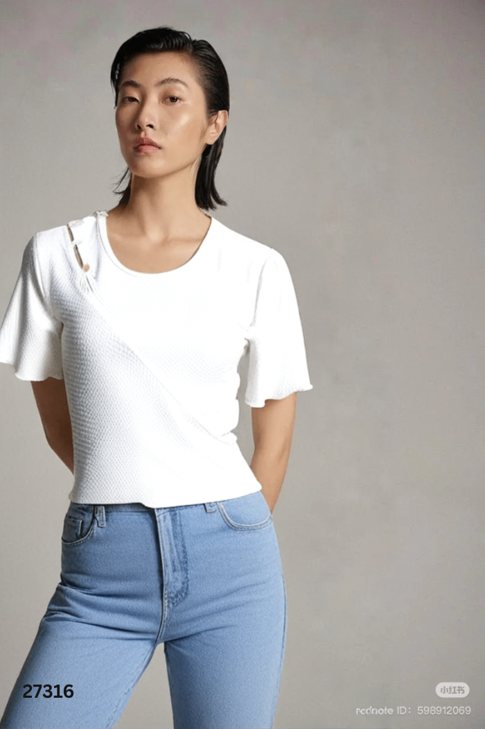 Áo croptop GAGO trắng