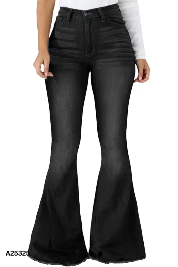 Quần jeans CPS xám đen dáng loe