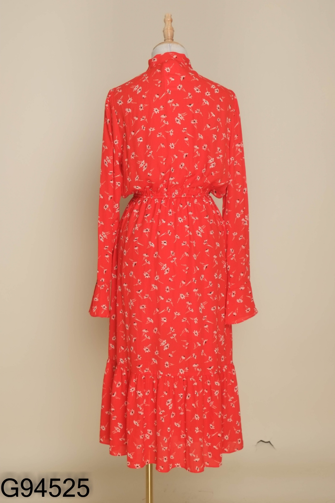 Váy MIXXO đỏ hoa eo chun