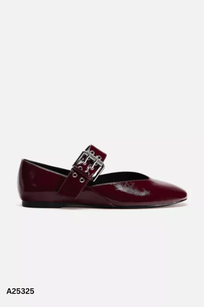 Giày bệt da đỏ (ZARA XUẤT)