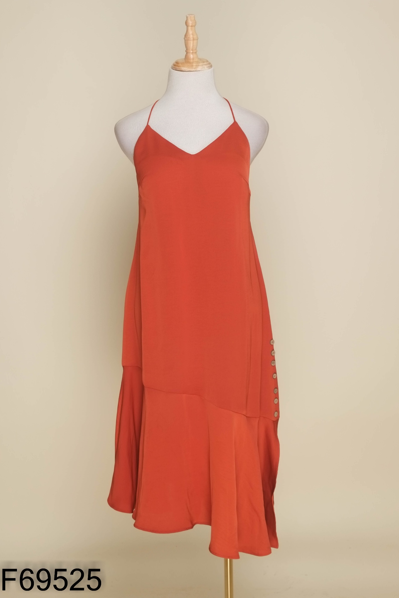 Váy hai dây ADORE DRESS lụa nâu