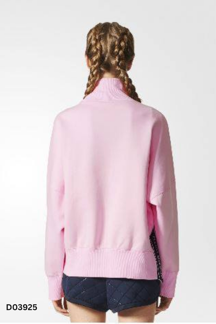 Áo nỉ ADIDAS hồng cổ cao