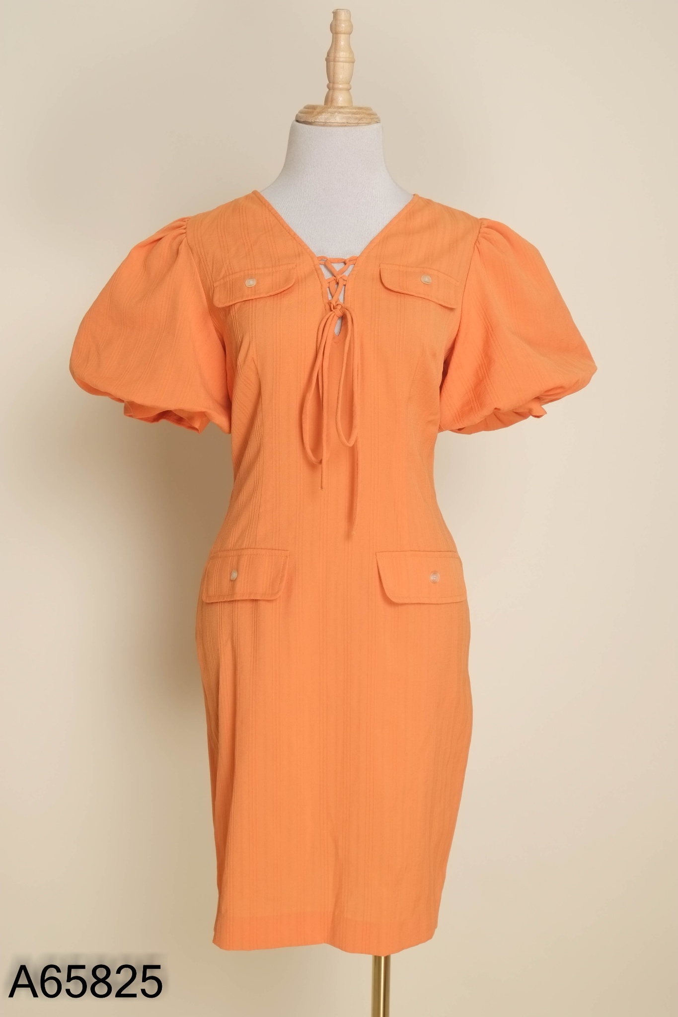 Váy cam IVY MODA tay phồng