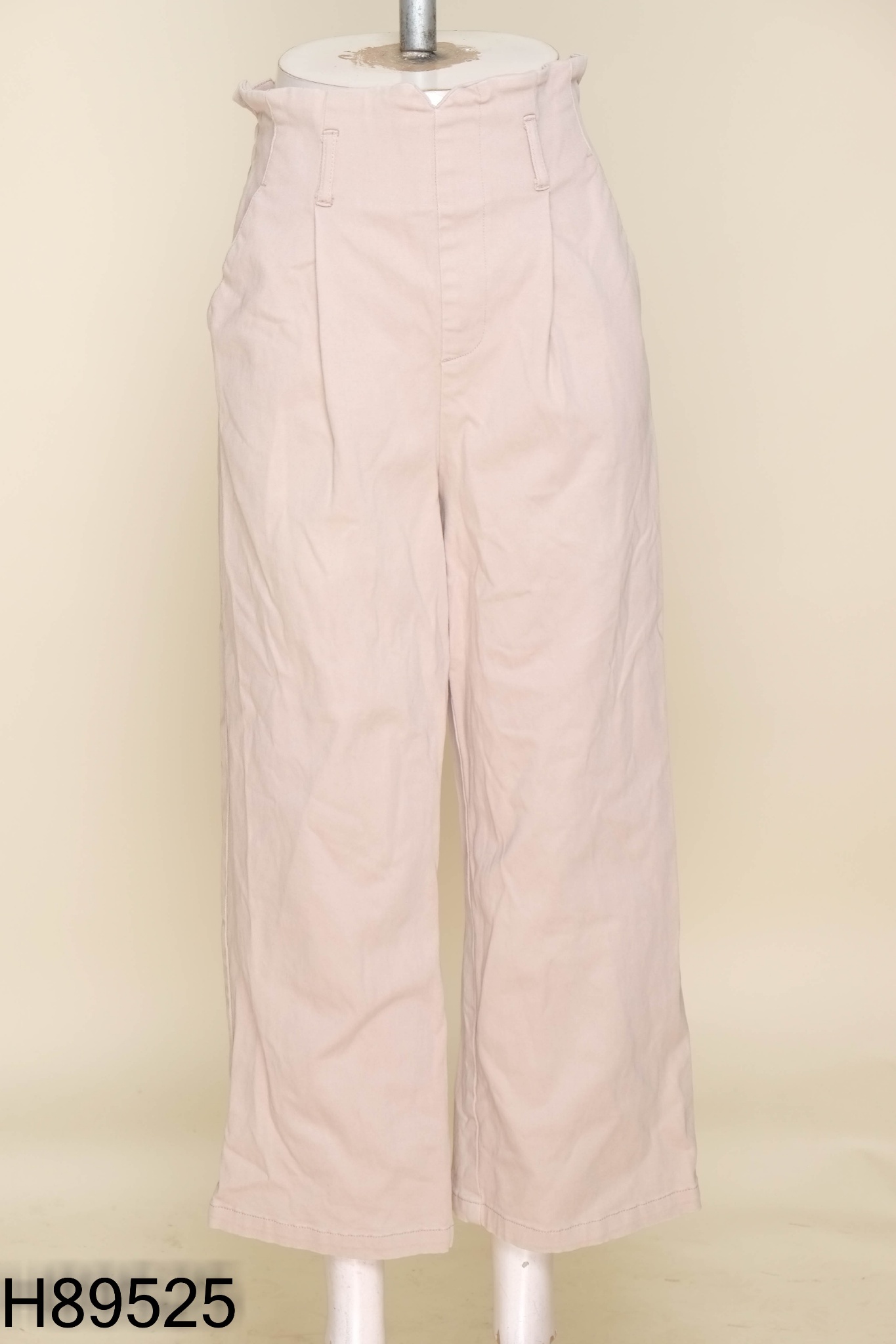 Quần jeans nâu be cạp chun