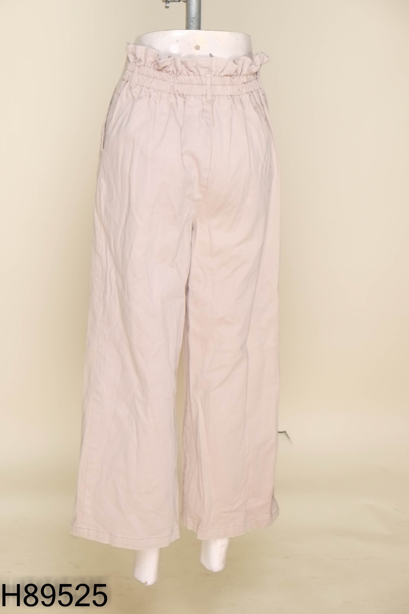 Quần jeans nâu be cạp chun