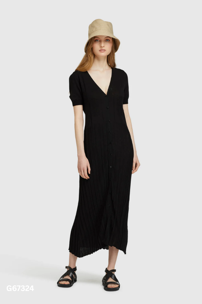 Váy đen phối cúc (ZARA xuất)