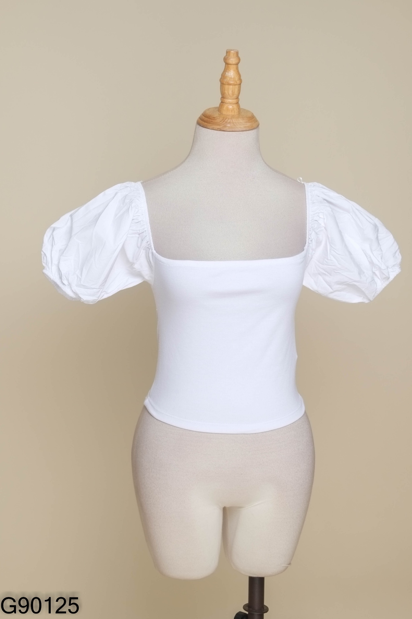 Áo trắng ZARA tay phồng