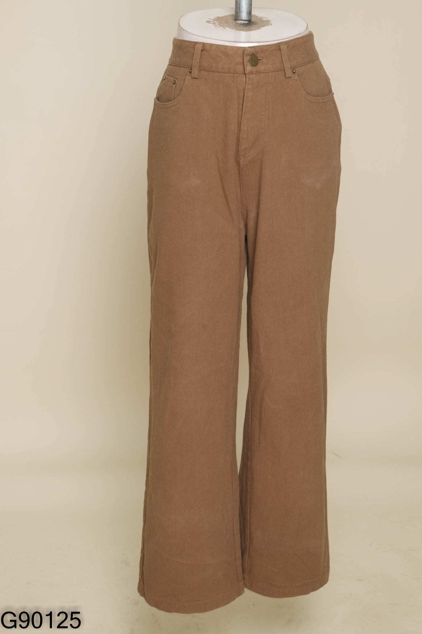 Quần jeans nâu trơn
