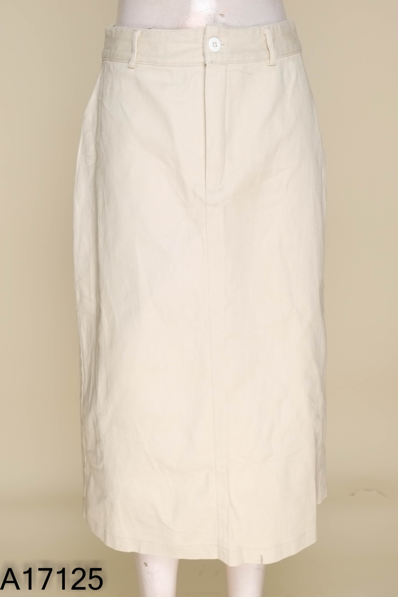 Chân váy jeans be trơn