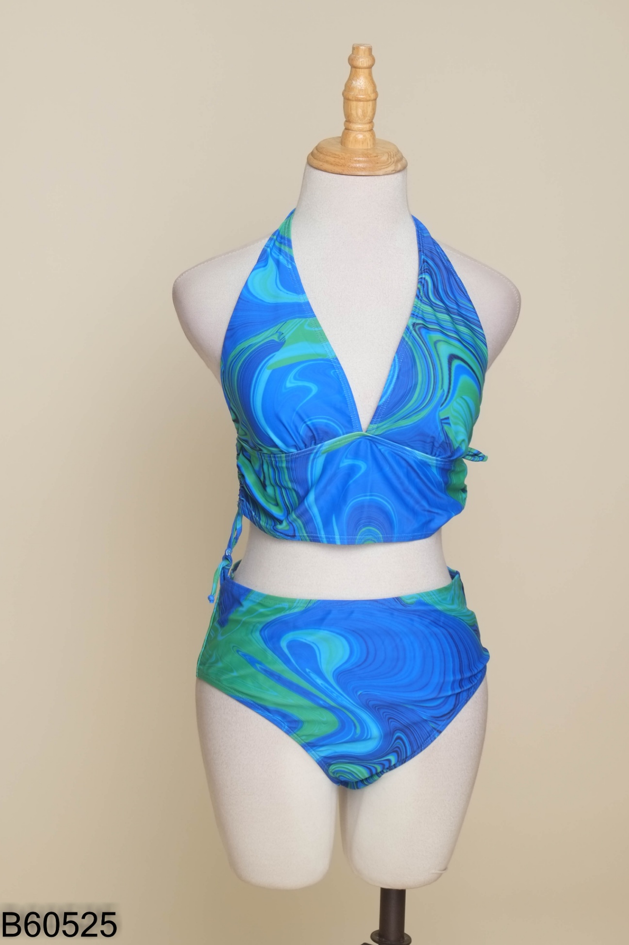 Set Bikini SHEIN 2 mảnh xanh loang