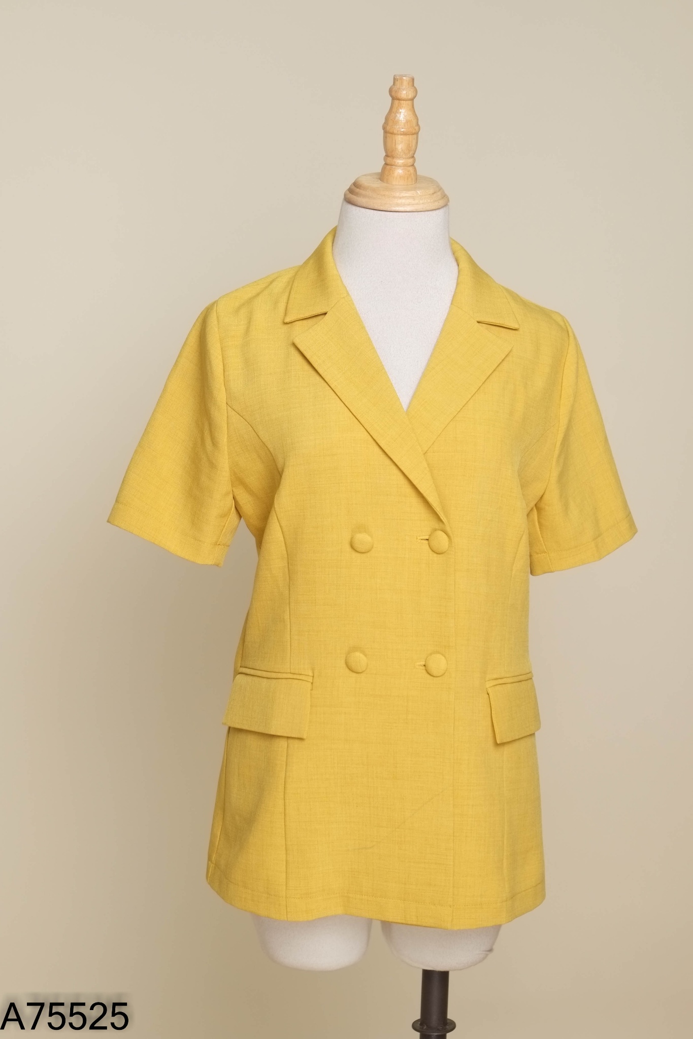 Áo vàng BIJIN cổ vest