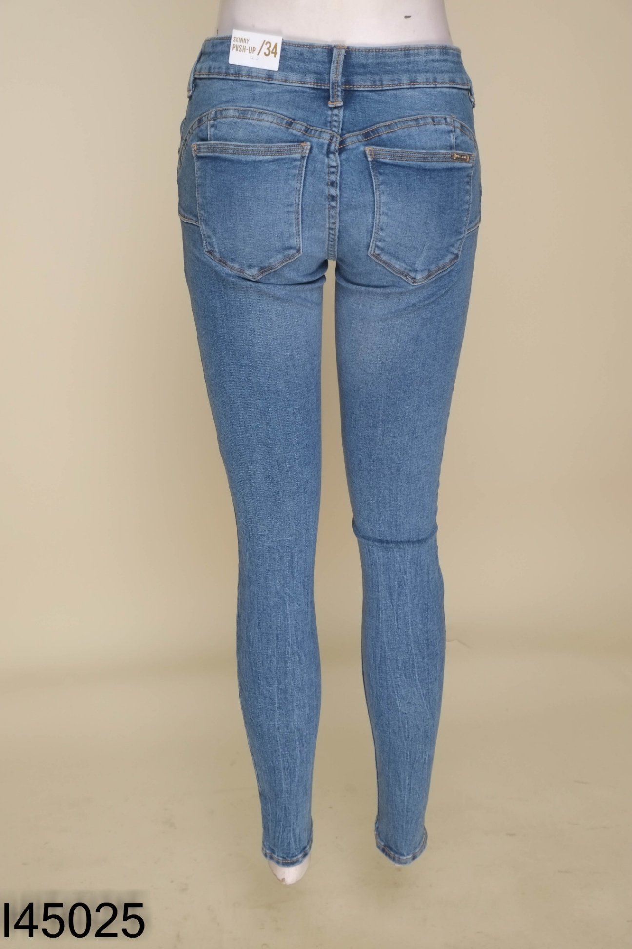 NEWTAG Quần jeans xanh trơn (MANGO XUẤT)