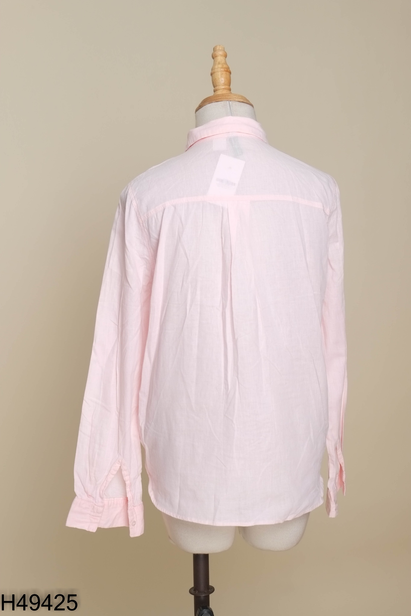 Áo sơ mi HM linen hồng