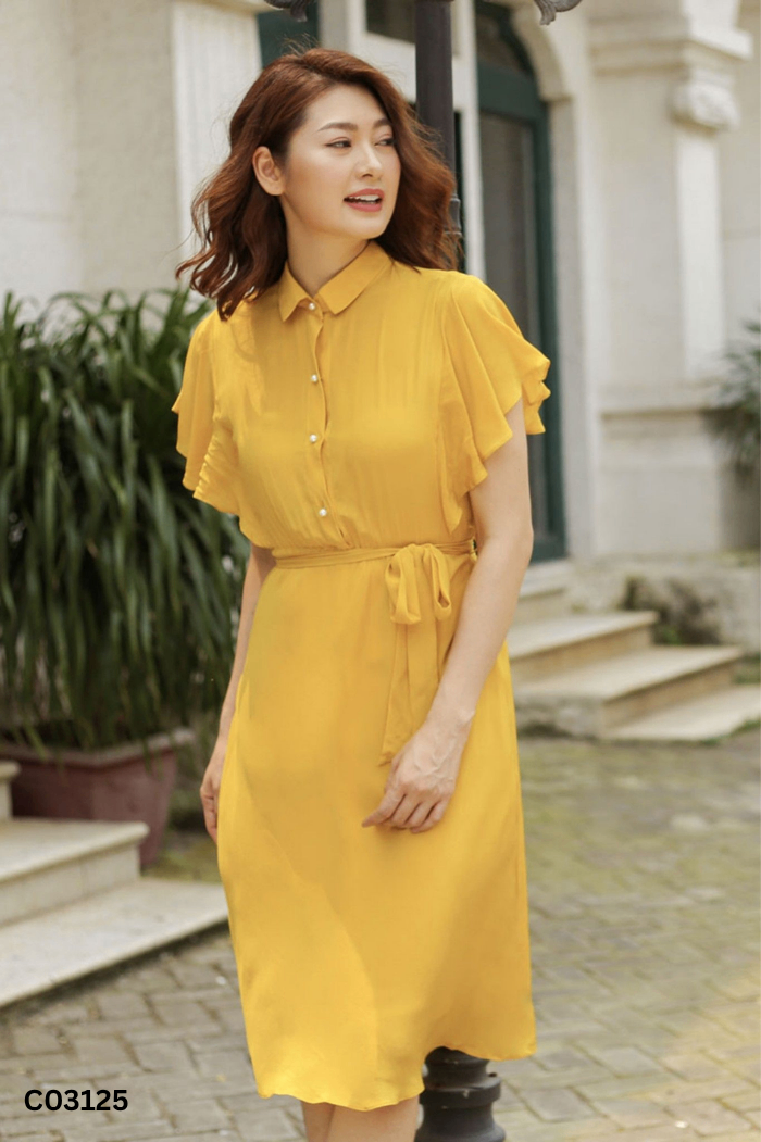 Váy EVA DE EVA vàng cúc ngọc