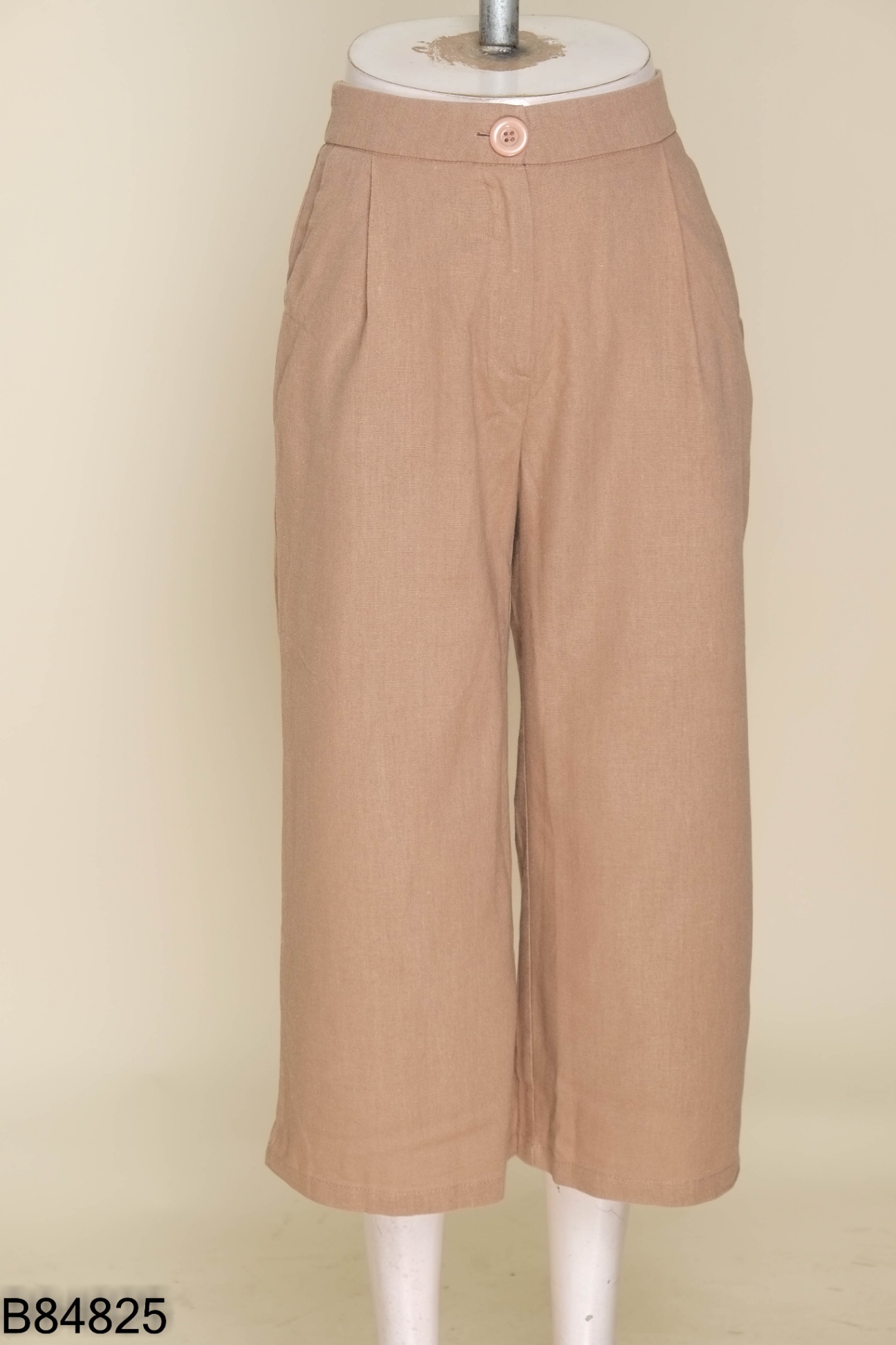 Quần linen MANGO nâu
