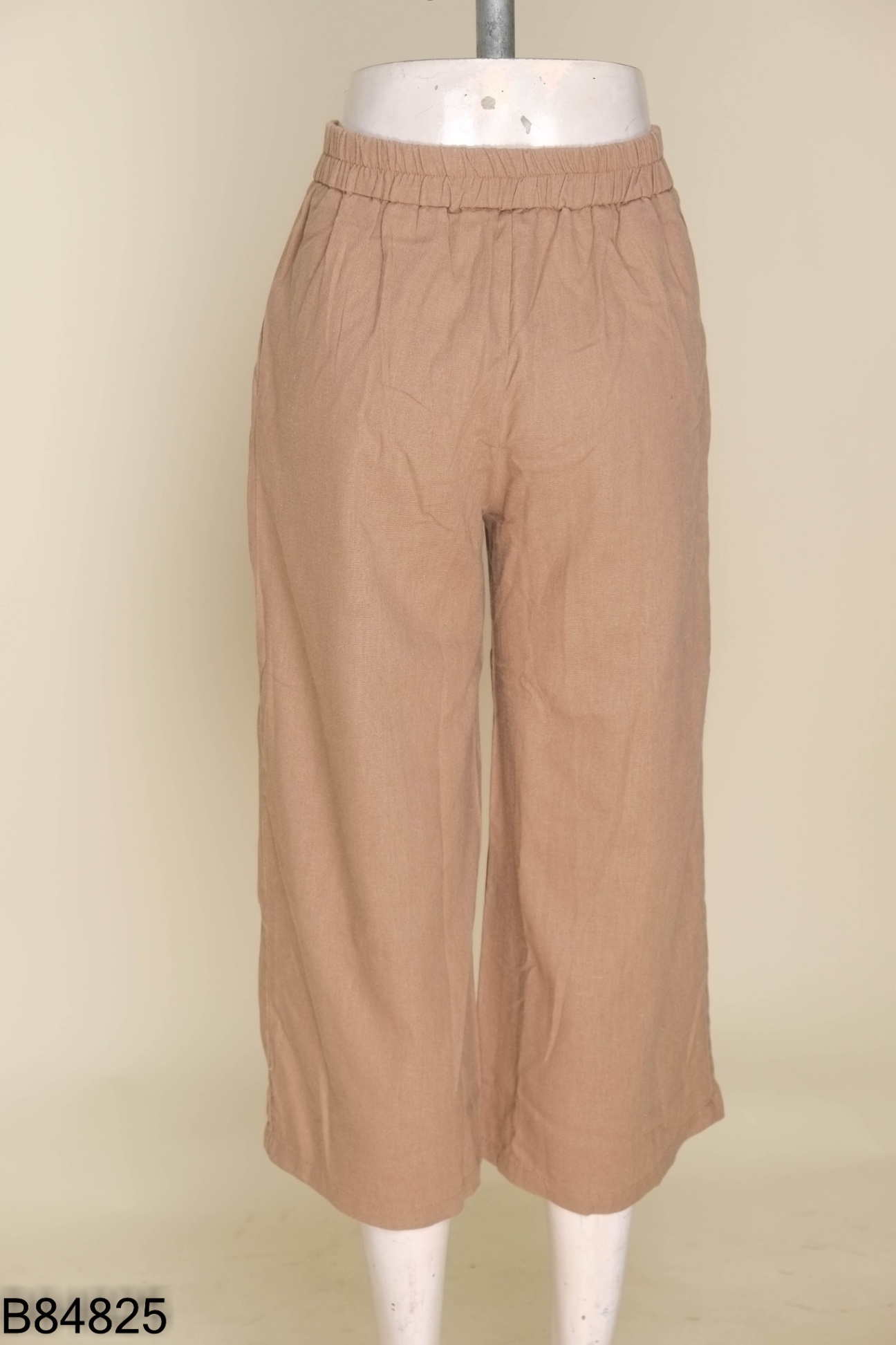 Quần linen MANGO nâu