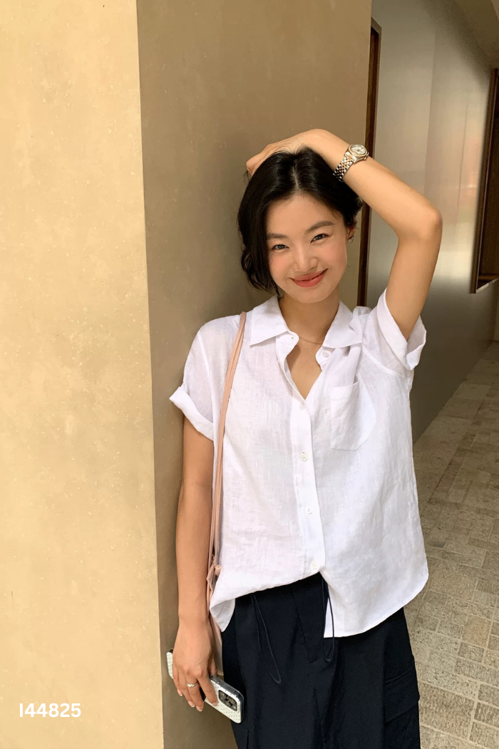 Áo PUSUMEDE line trắng sơ mi