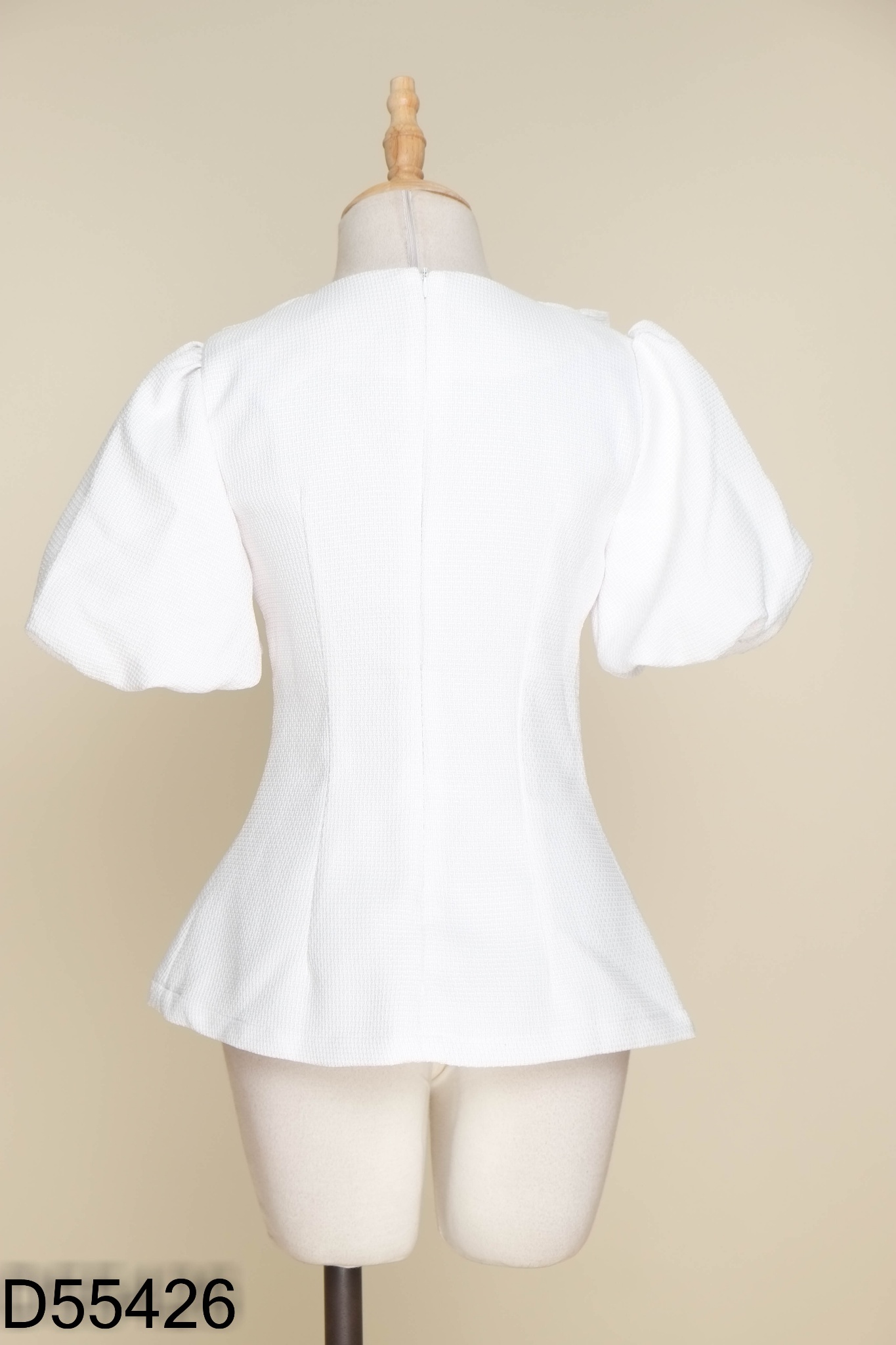 Áo ROSA trắng cúc ngọc