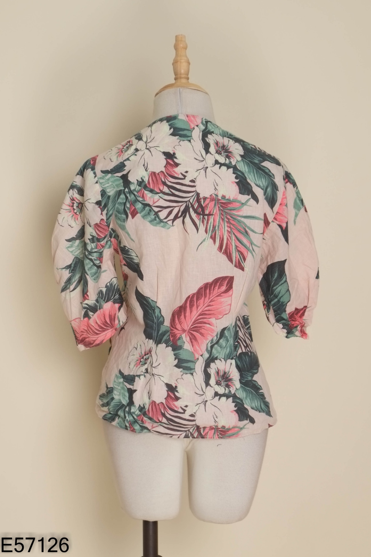 Áo wrap ZARA hồng họa tiết