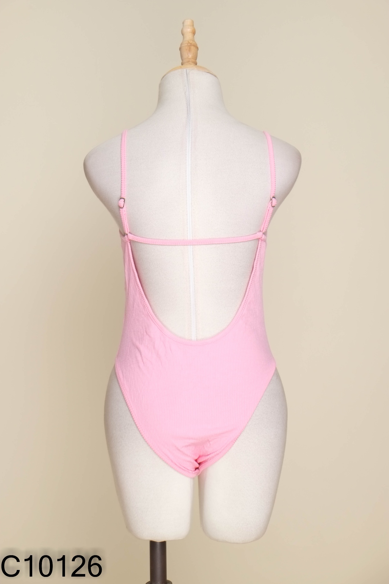 Bodysuits hồng hở lưng