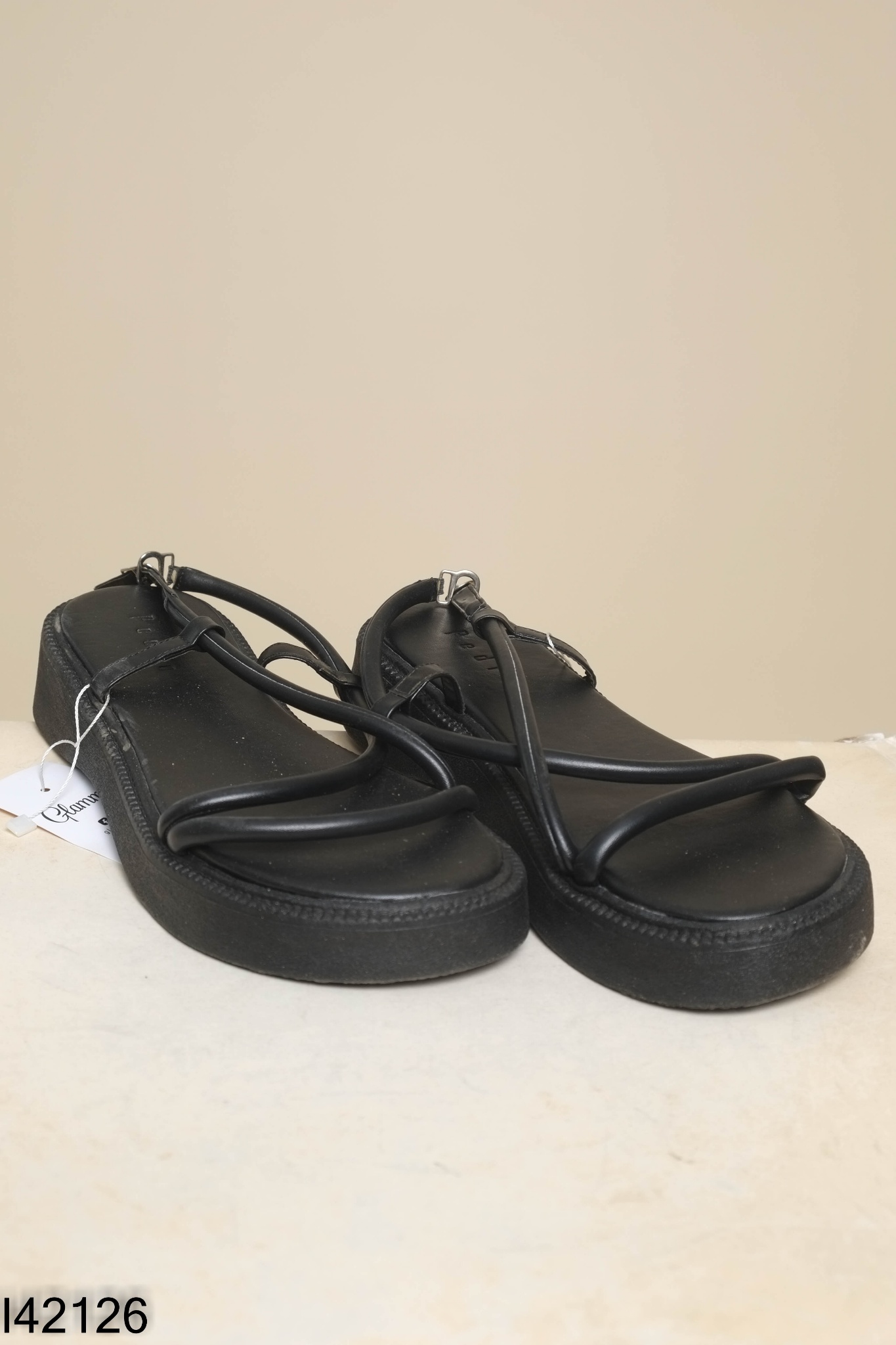 Sandals da đen phối dây