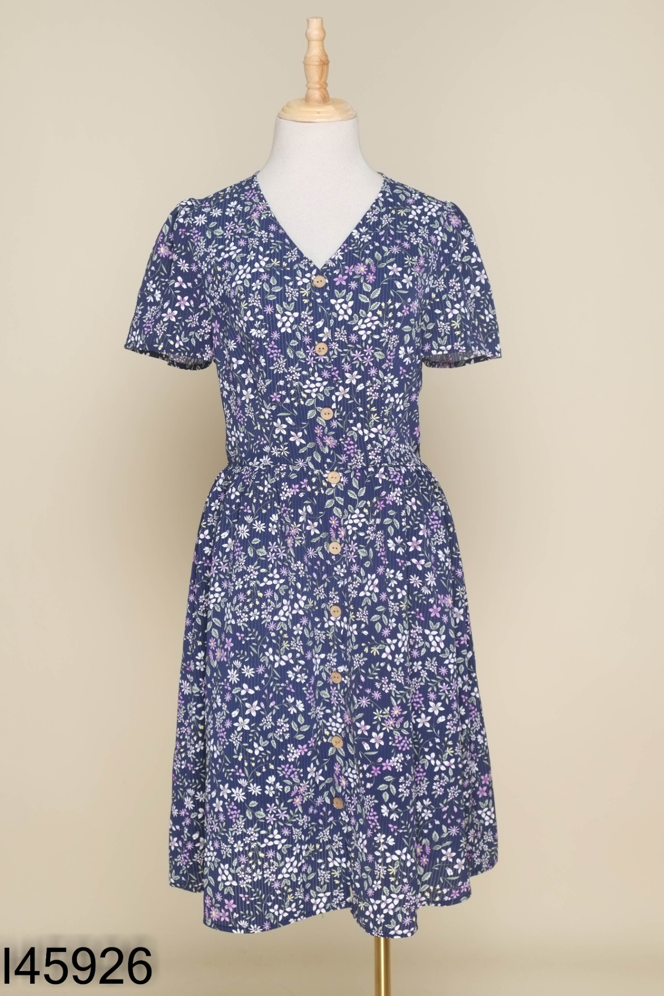 Váy ADORE DRESS hoa xanh than