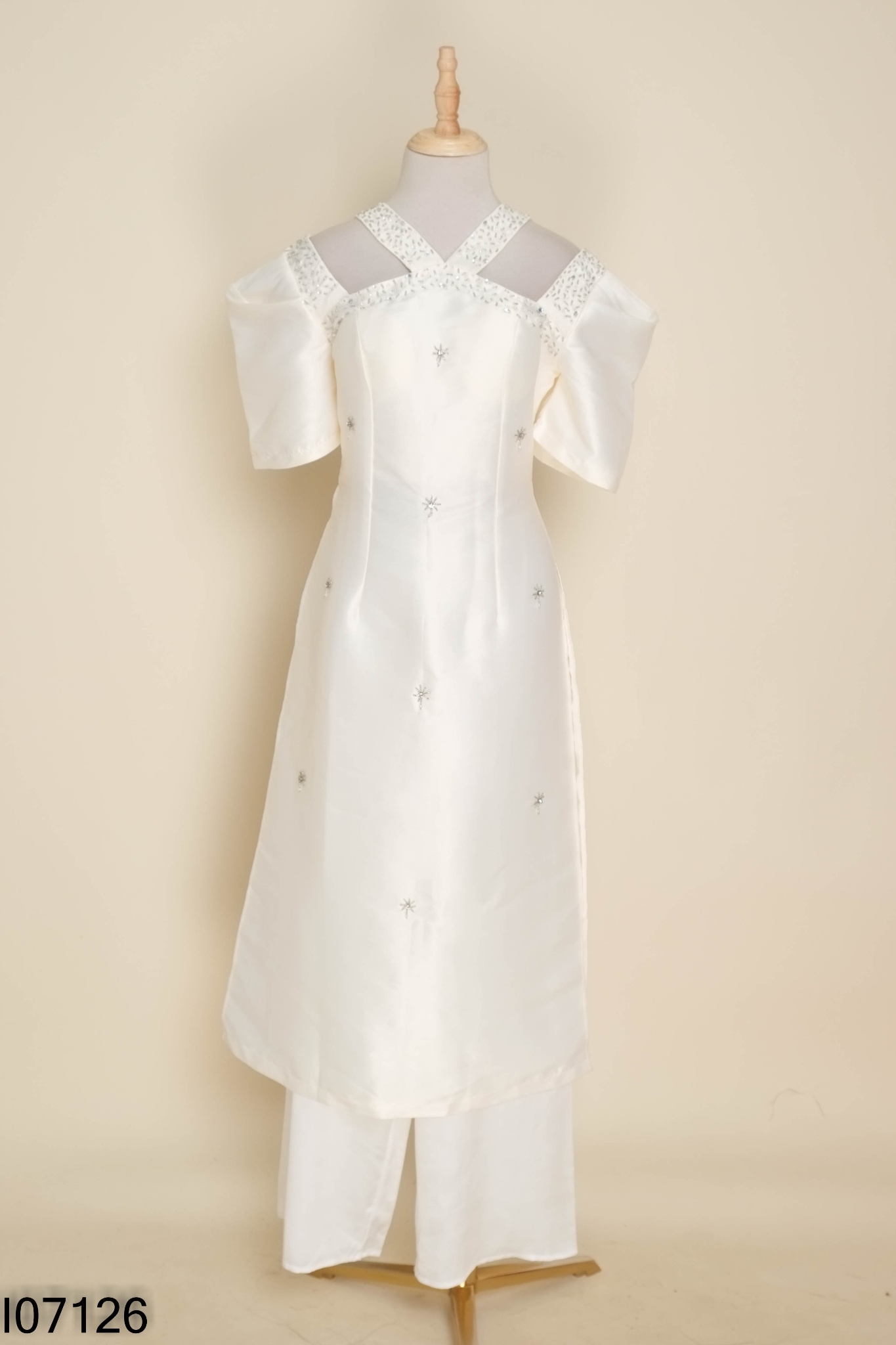 NEWTAG Set Áo dài MONOCO đính đá + quần