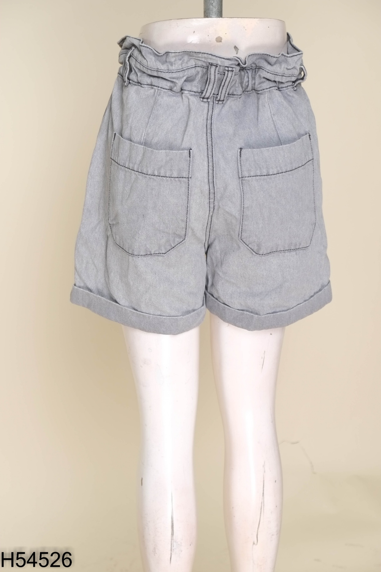 Quần shorts ZARA jeans xám