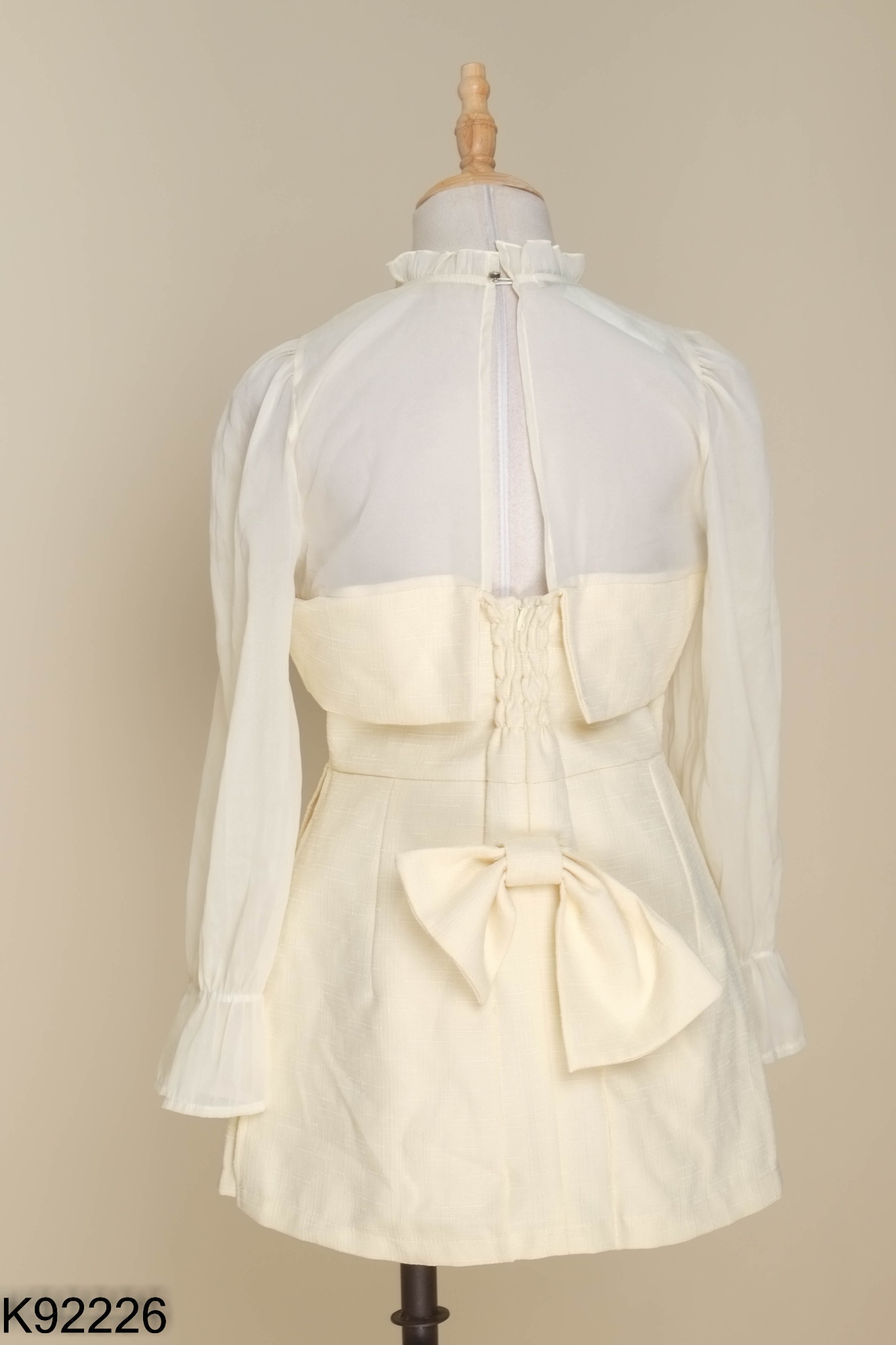 Set Áo be phối voan + quần shorts