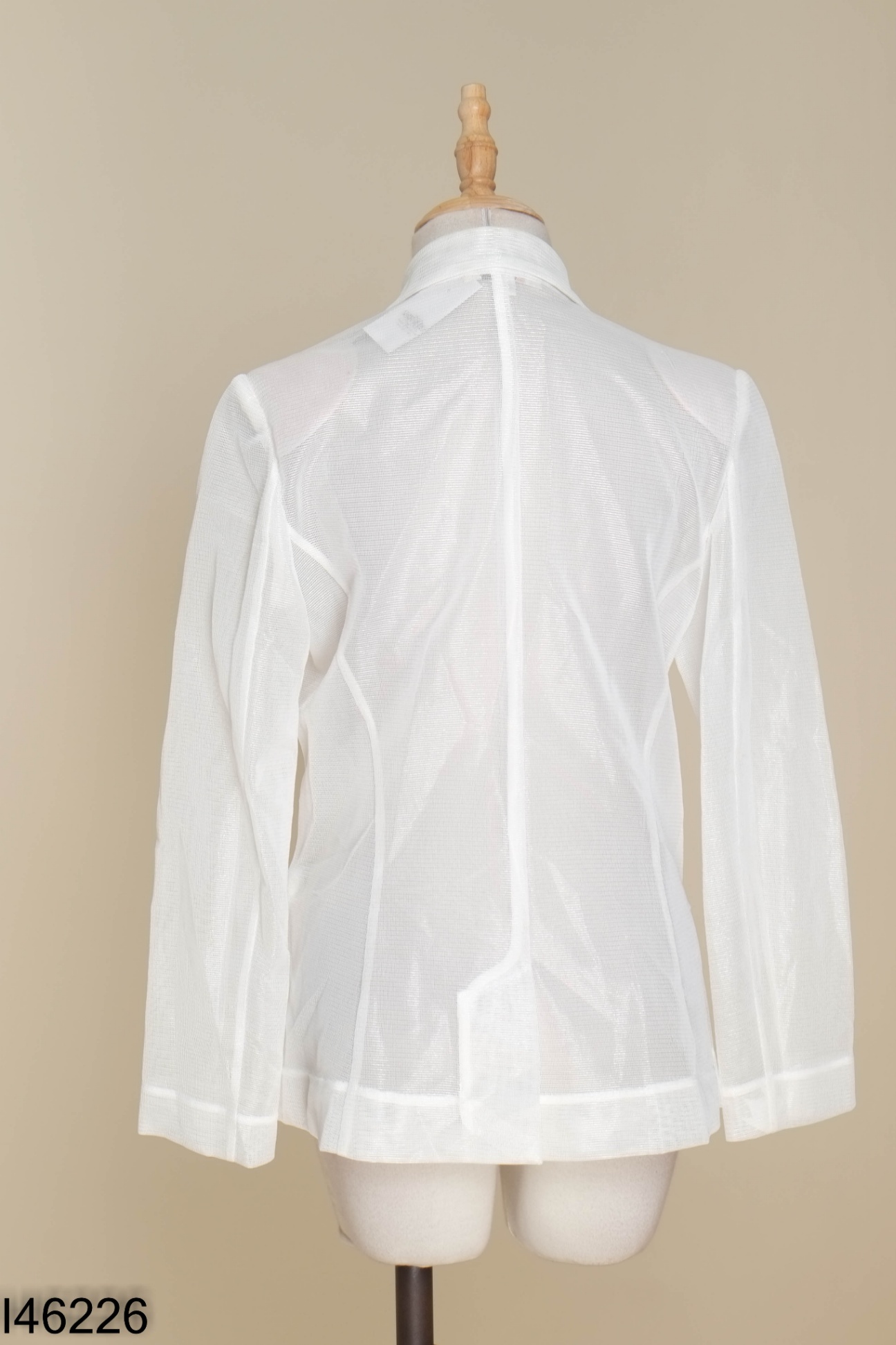 Áo lưới trắng ELISE dáng blazer
