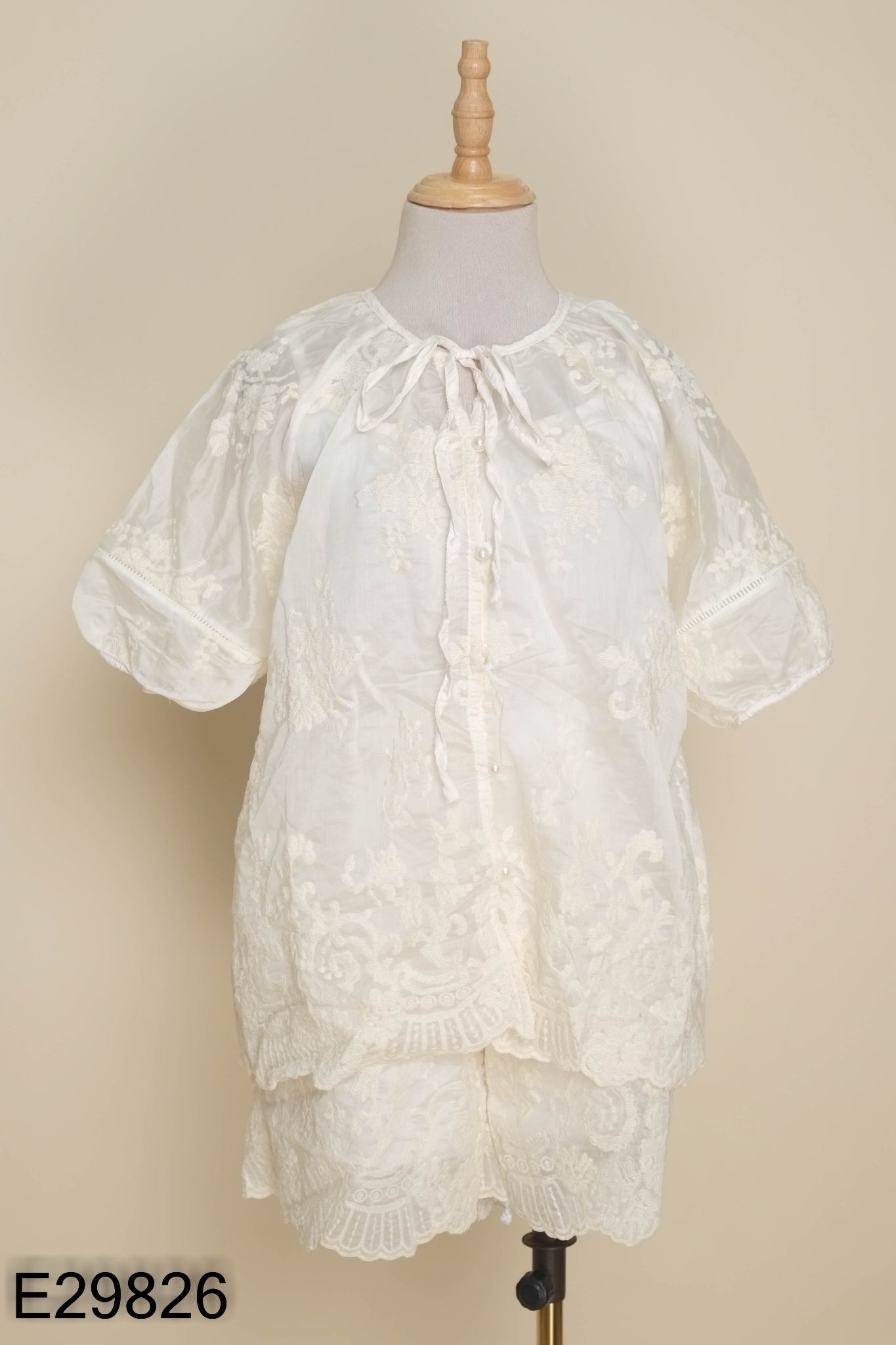 SET Áo be hoa ren + quần short