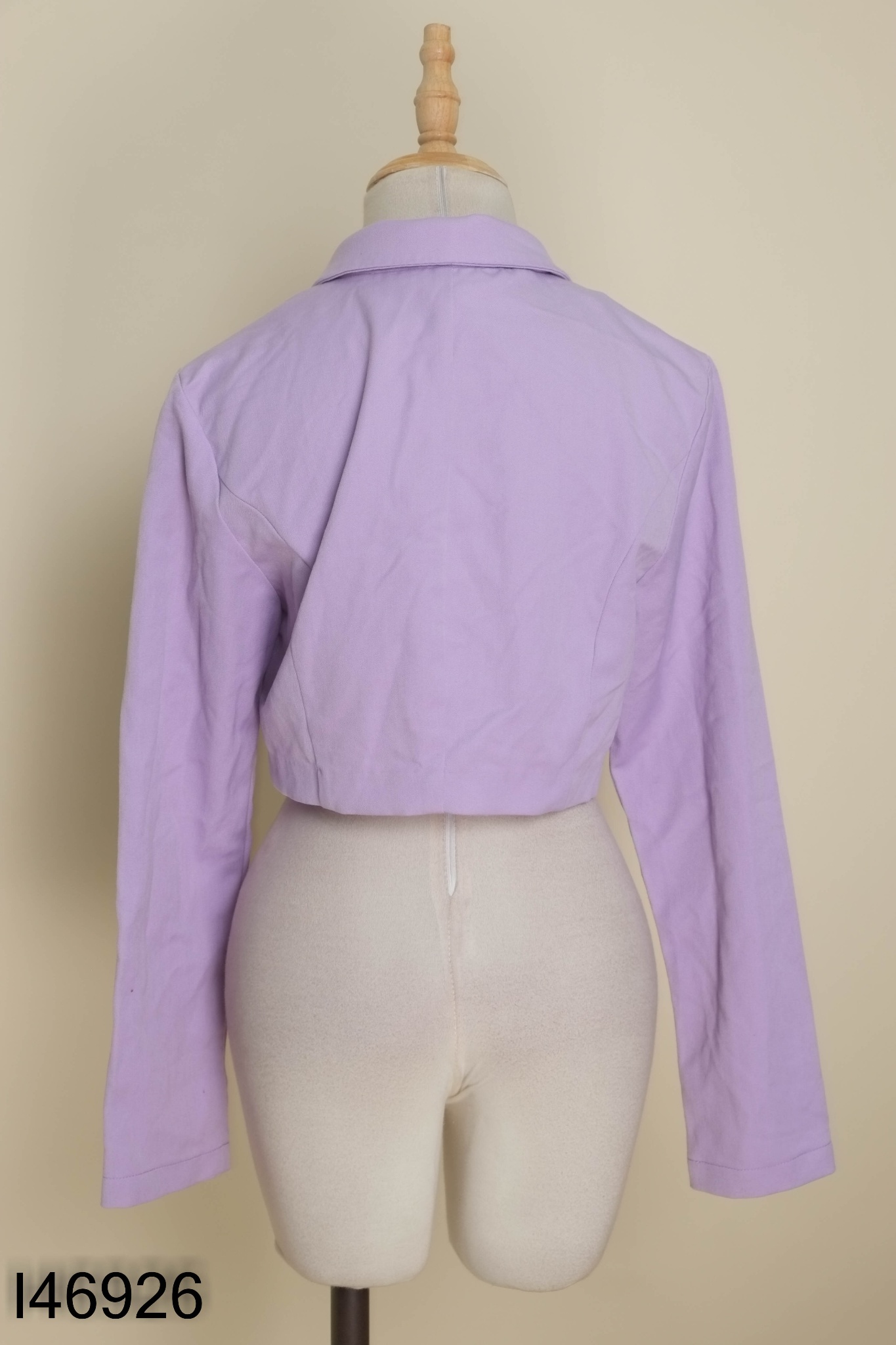 Áo tím HM cổ vest