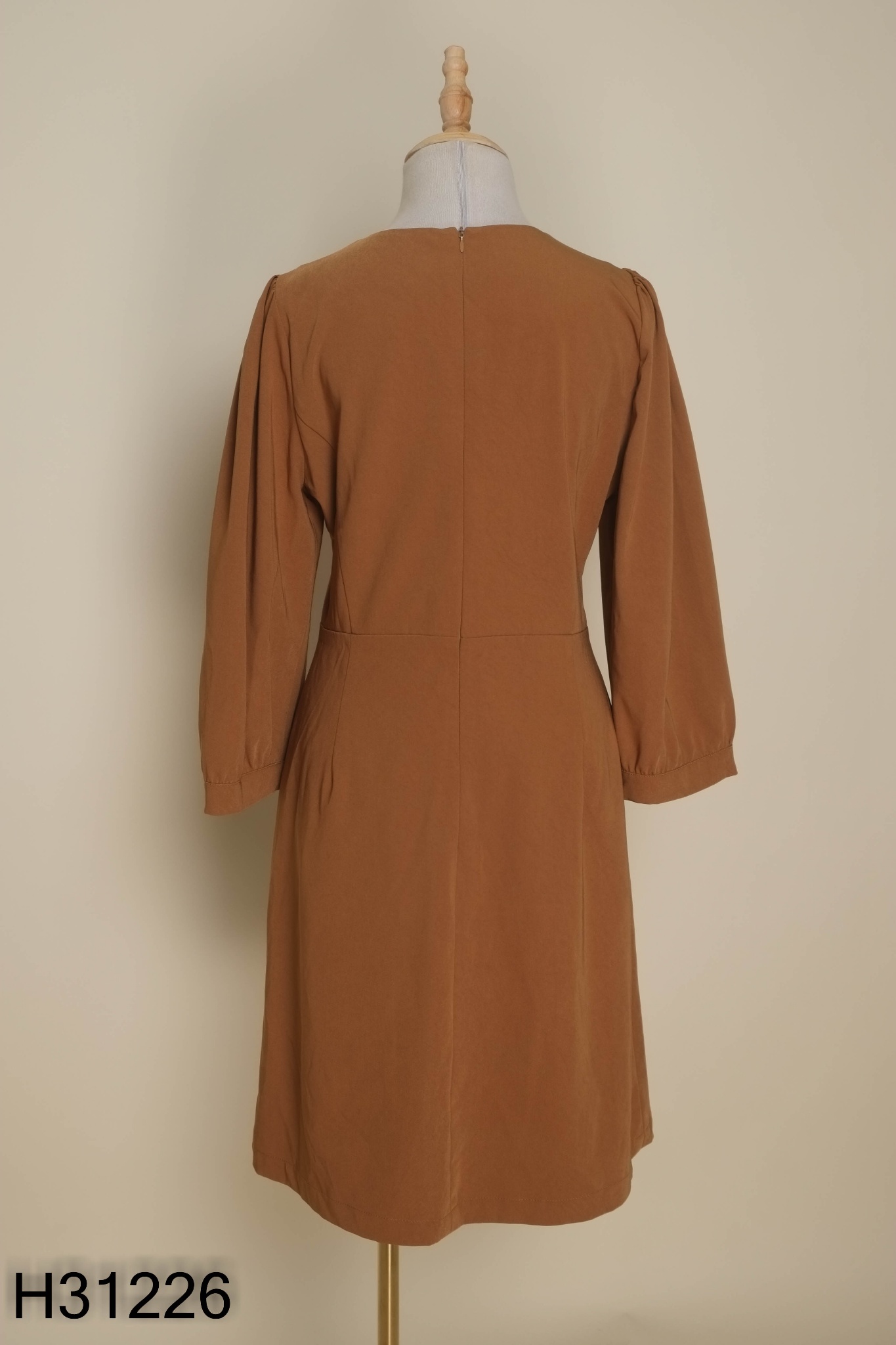 Váy ADORE DRESS nâu phối khuy