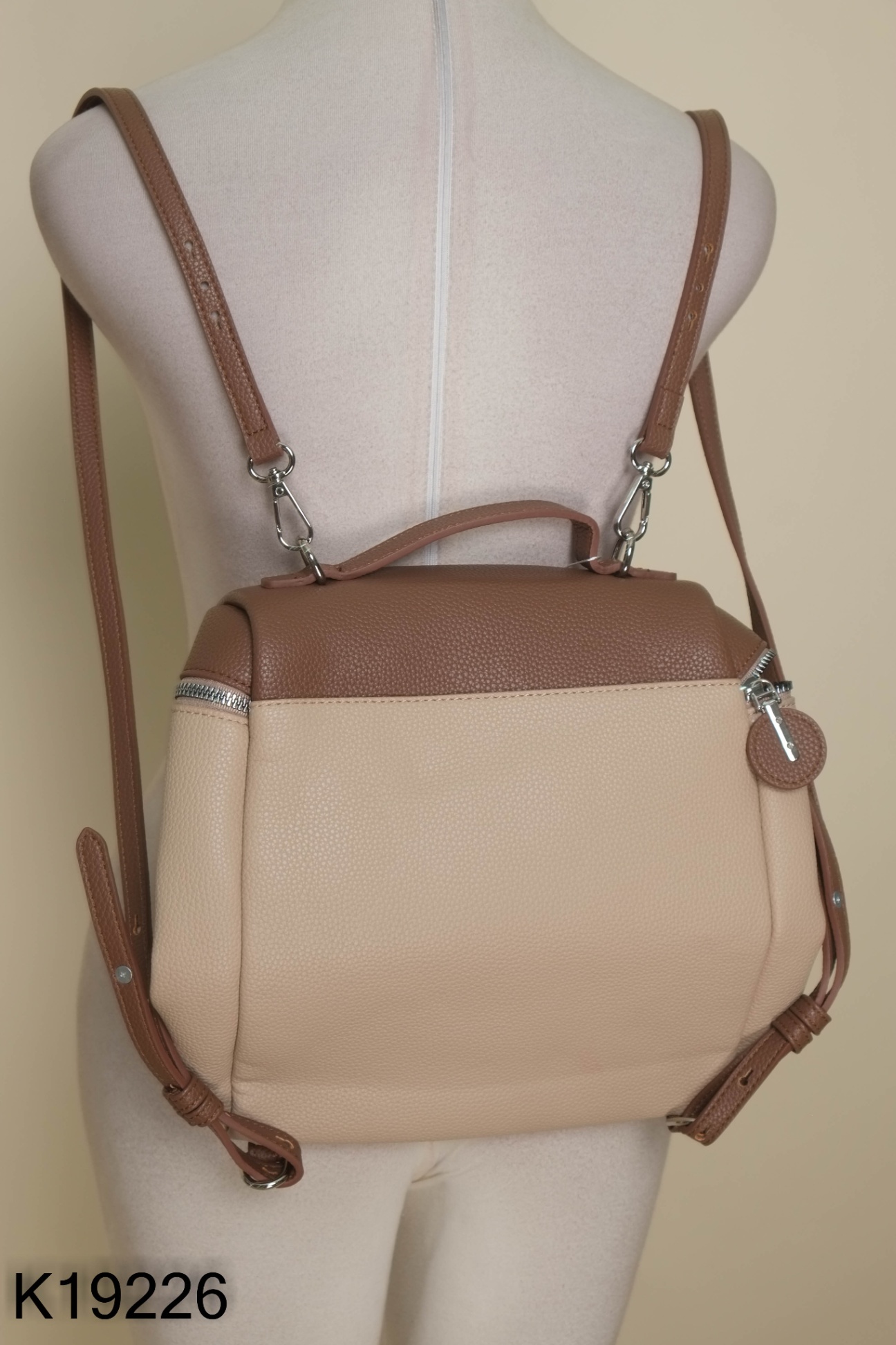 Balo mini be phối nâu