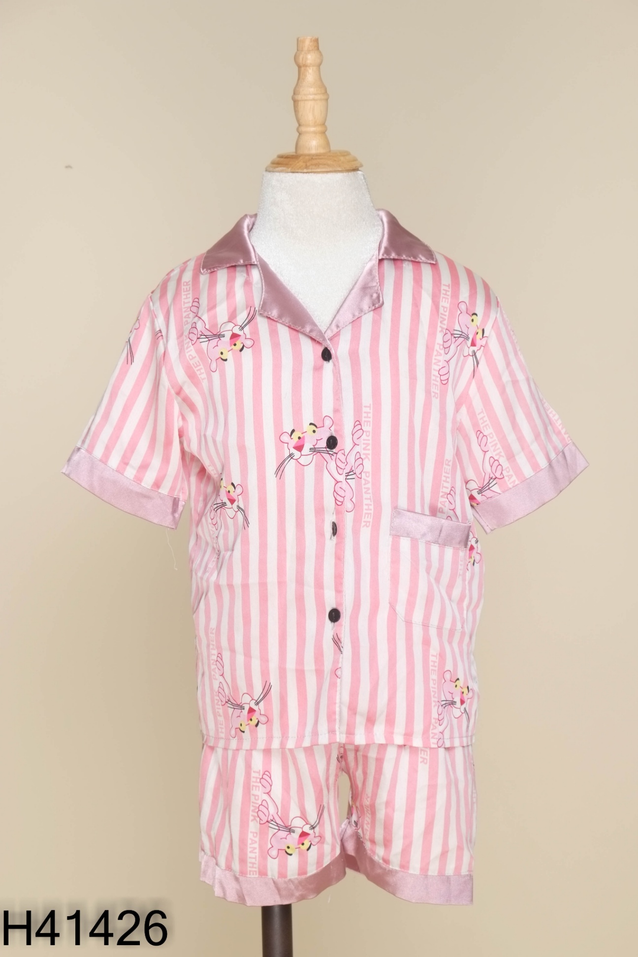 SET Đồ ngủ báo hồng KIDS
